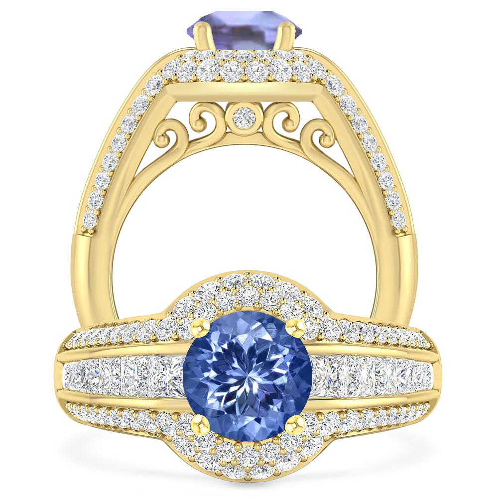 Yellow Gold - Tanzanite