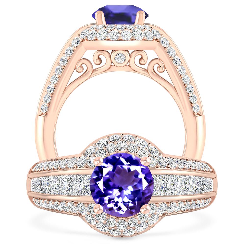 Rose Gold - Tanzanite