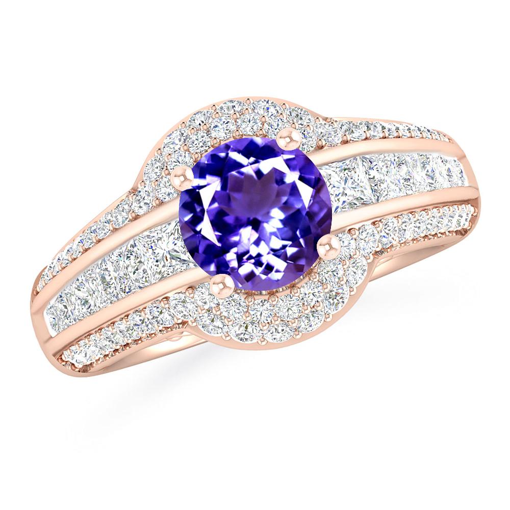 Rose Gold - Tanzanite
