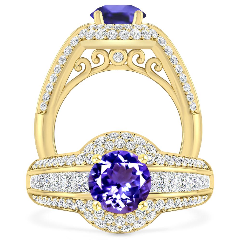 Yellow Gold - Tanzanite