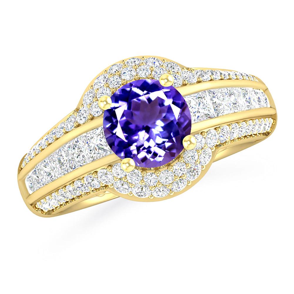 Yellow Gold - Tanzanite