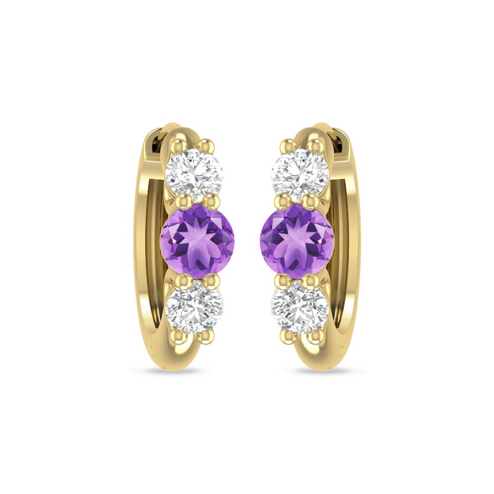 Yellow Gold - Amethyst