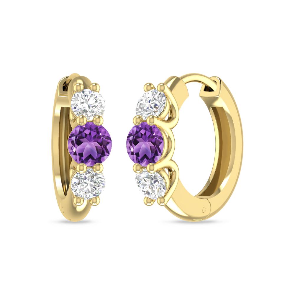 Yellow Gold - Amethyst