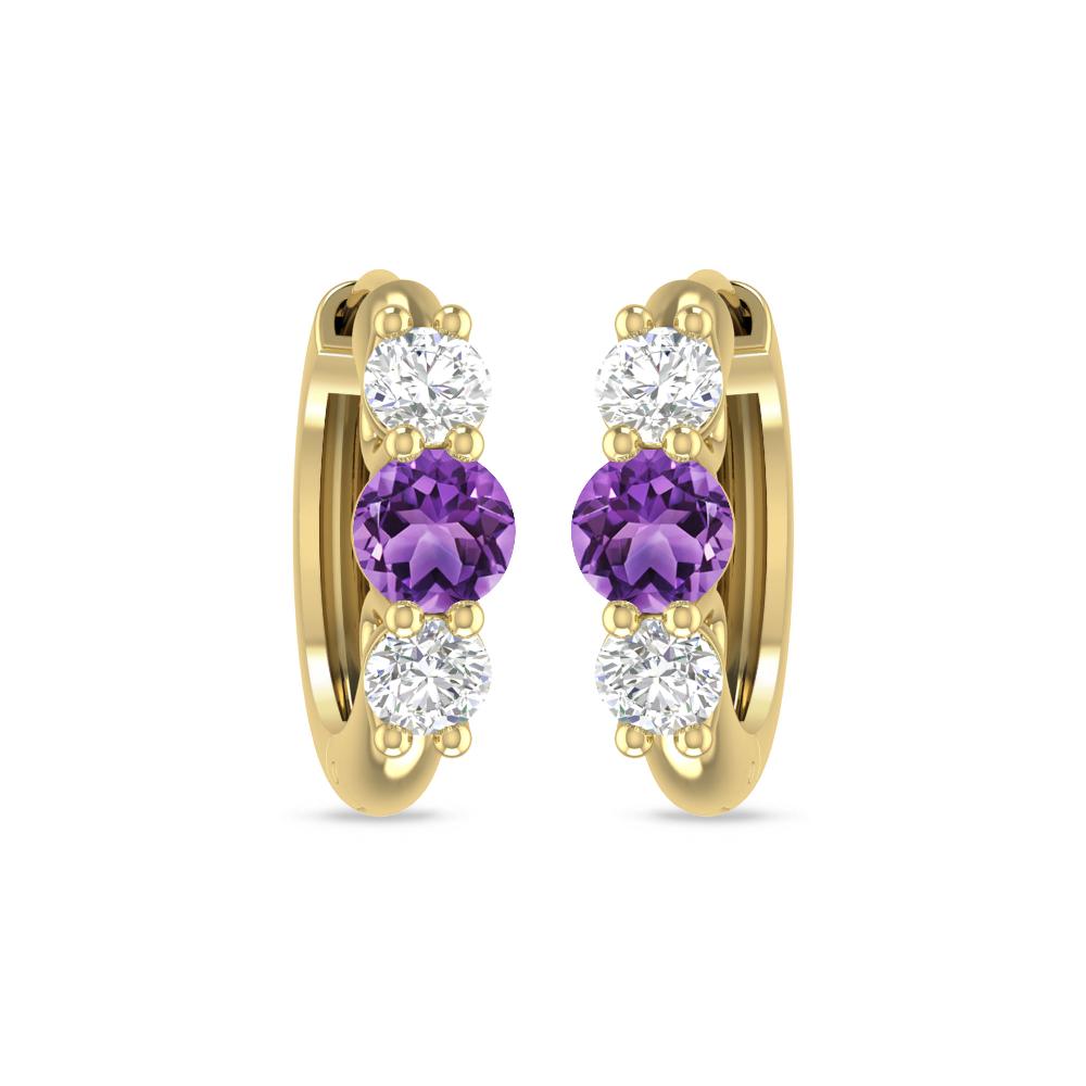 Yellow Gold - Amethyst