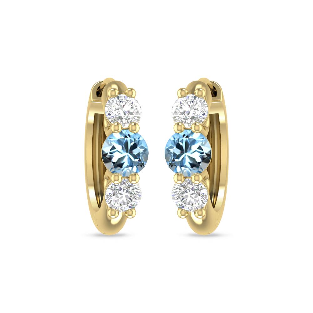 Yellow Gold - Aquamarine
