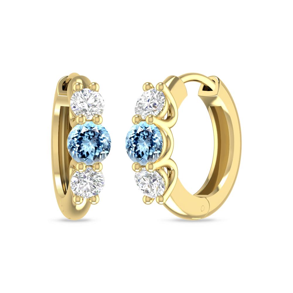 Yellow Gold - Aquamarine