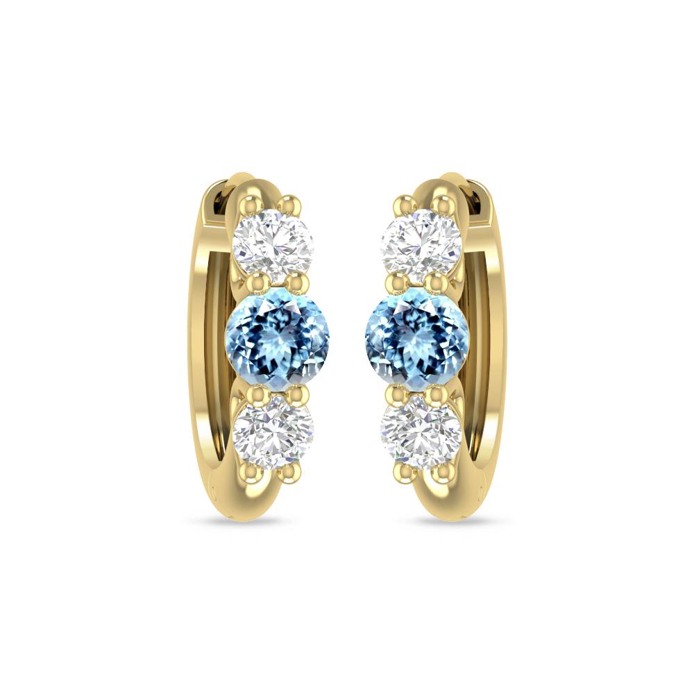 Yellow Gold - Aquamarine
