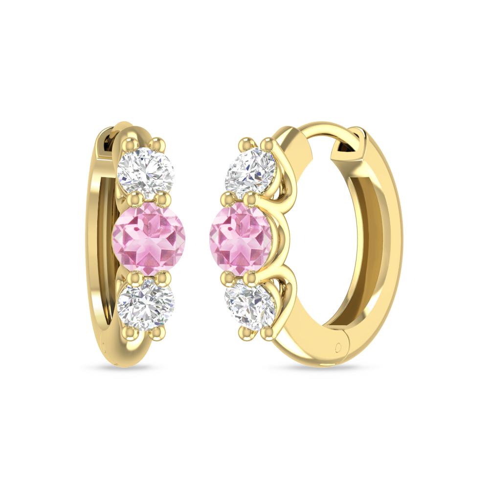 Yellow Gold - Pink Tourmaline