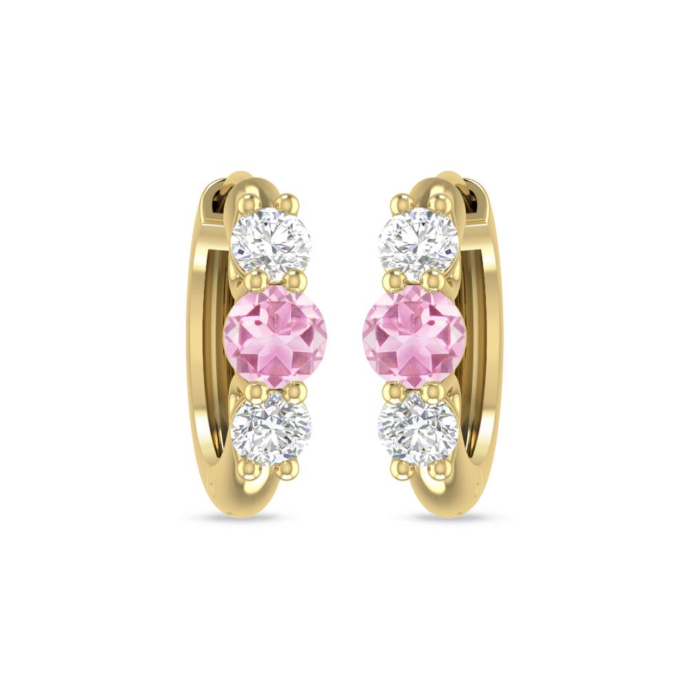 Yellow Gold - Pink Tourmaline