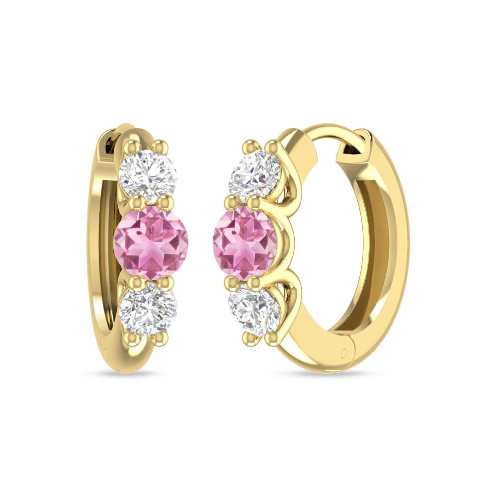 Yellow Gold - Pink Tourmaline