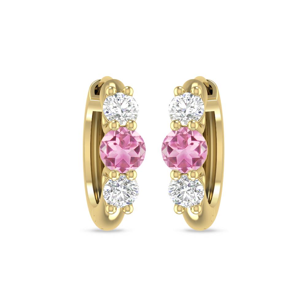 Yellow Gold - Pink Tourmaline