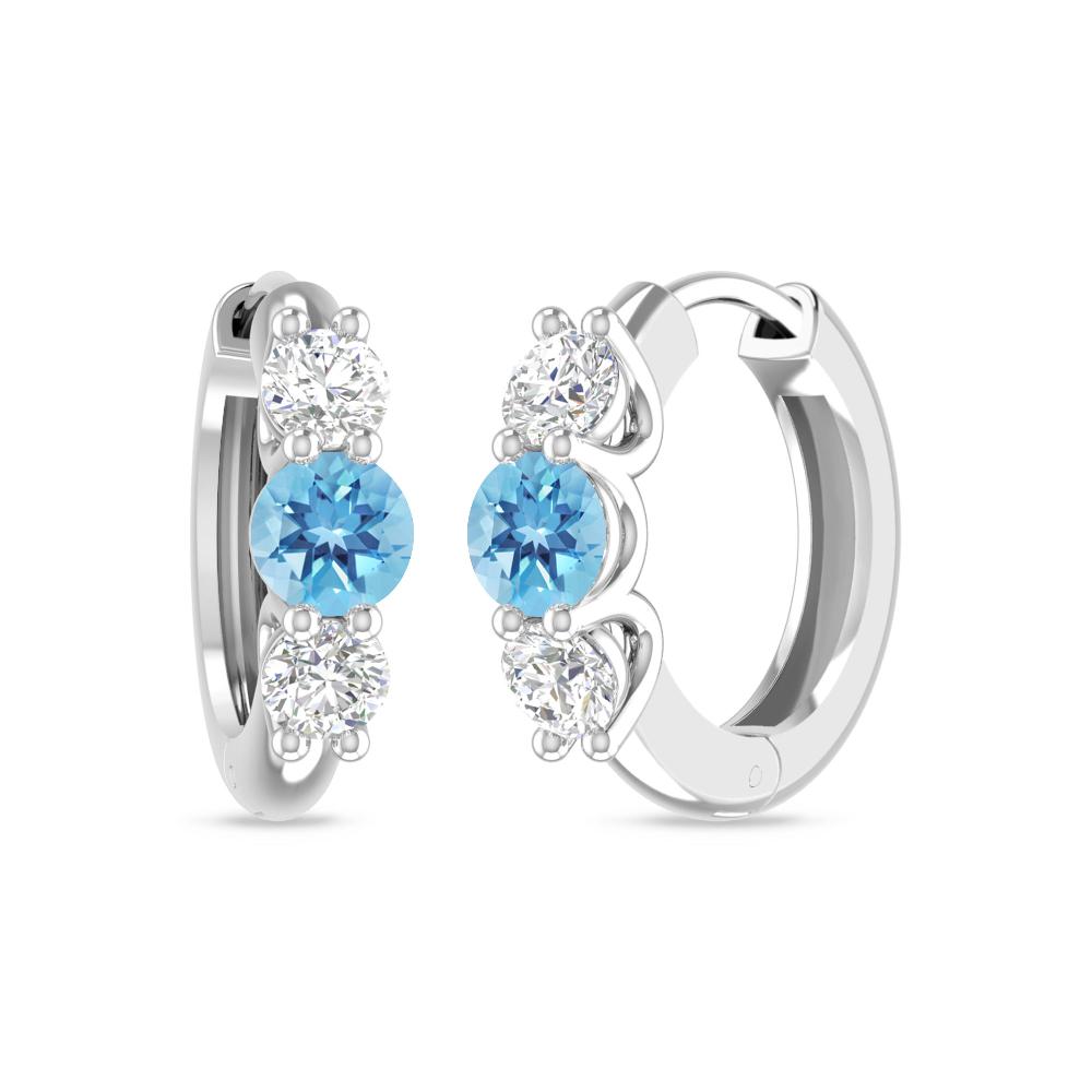 White Gold - Blue Topaz