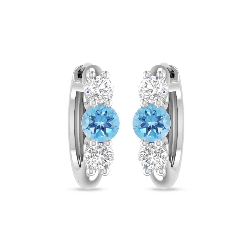 White Gold - Blue Topaz