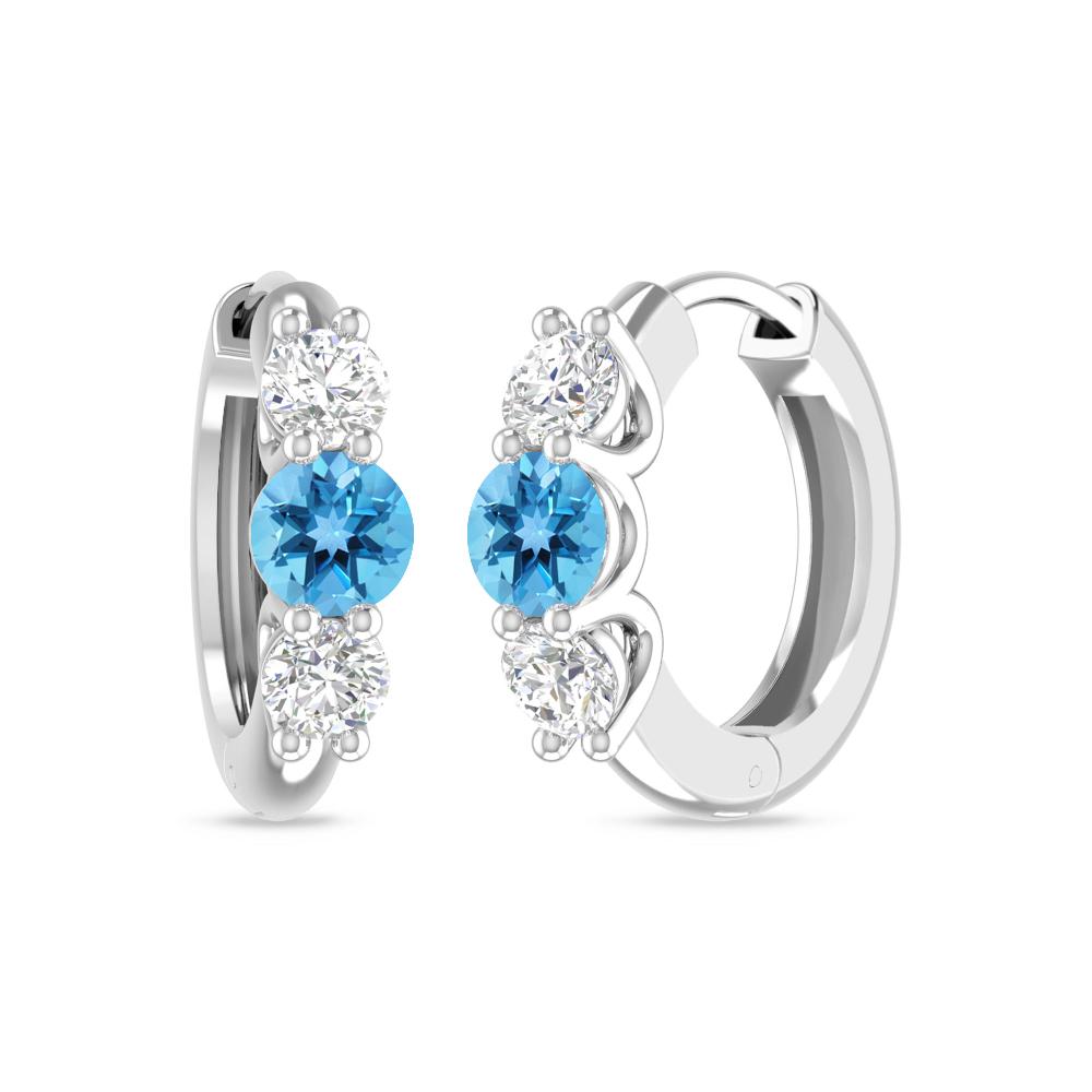 White Gold - Blue Topaz