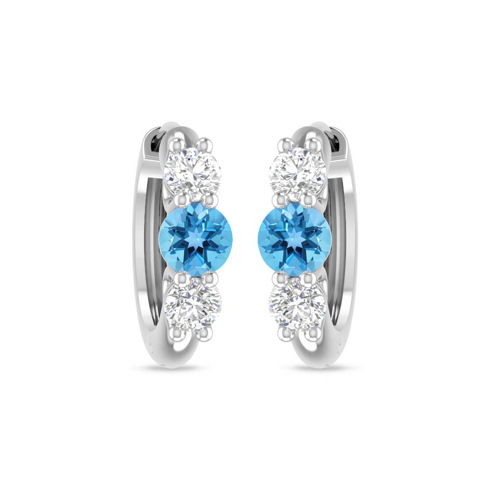 White Gold - Blue Topaz