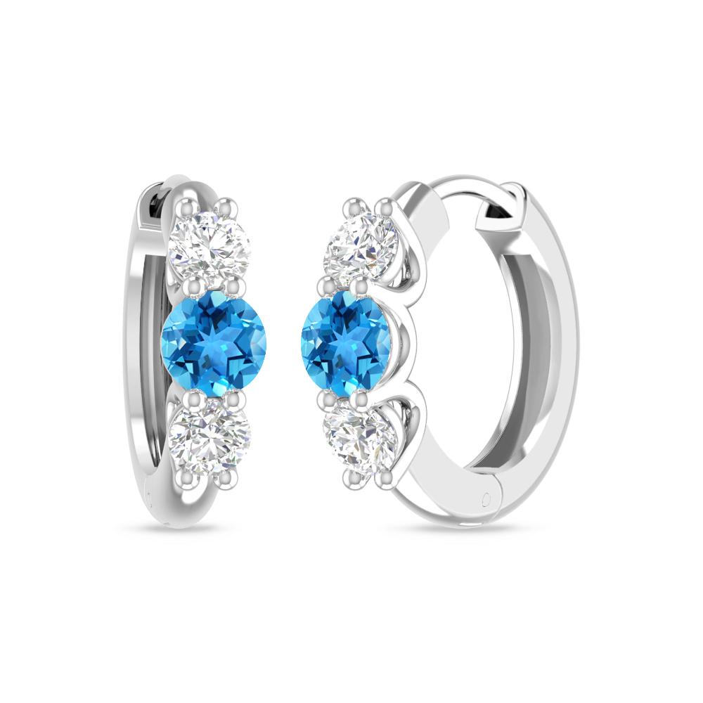 White Gold - Blue Topaz