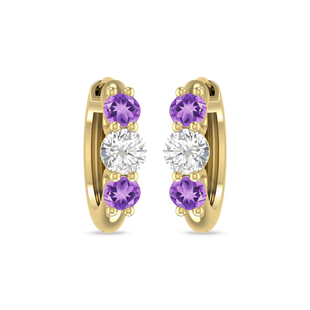 Yellow Gold - Amethyst