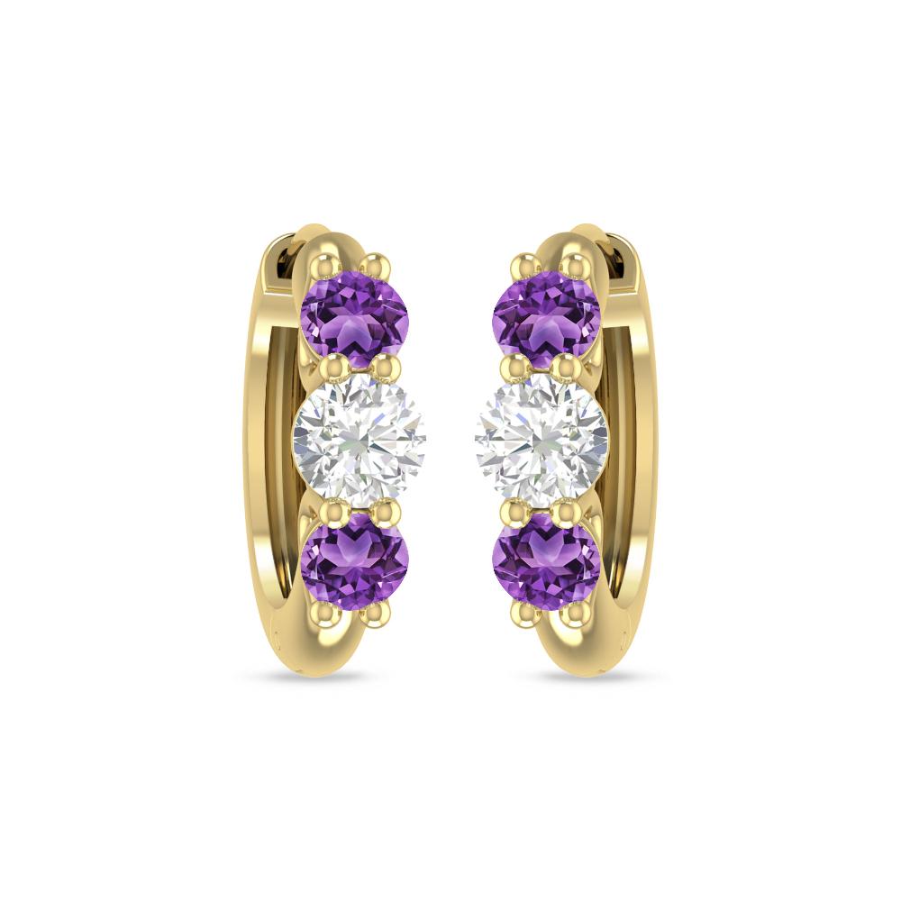Yellow Gold - Amethyst