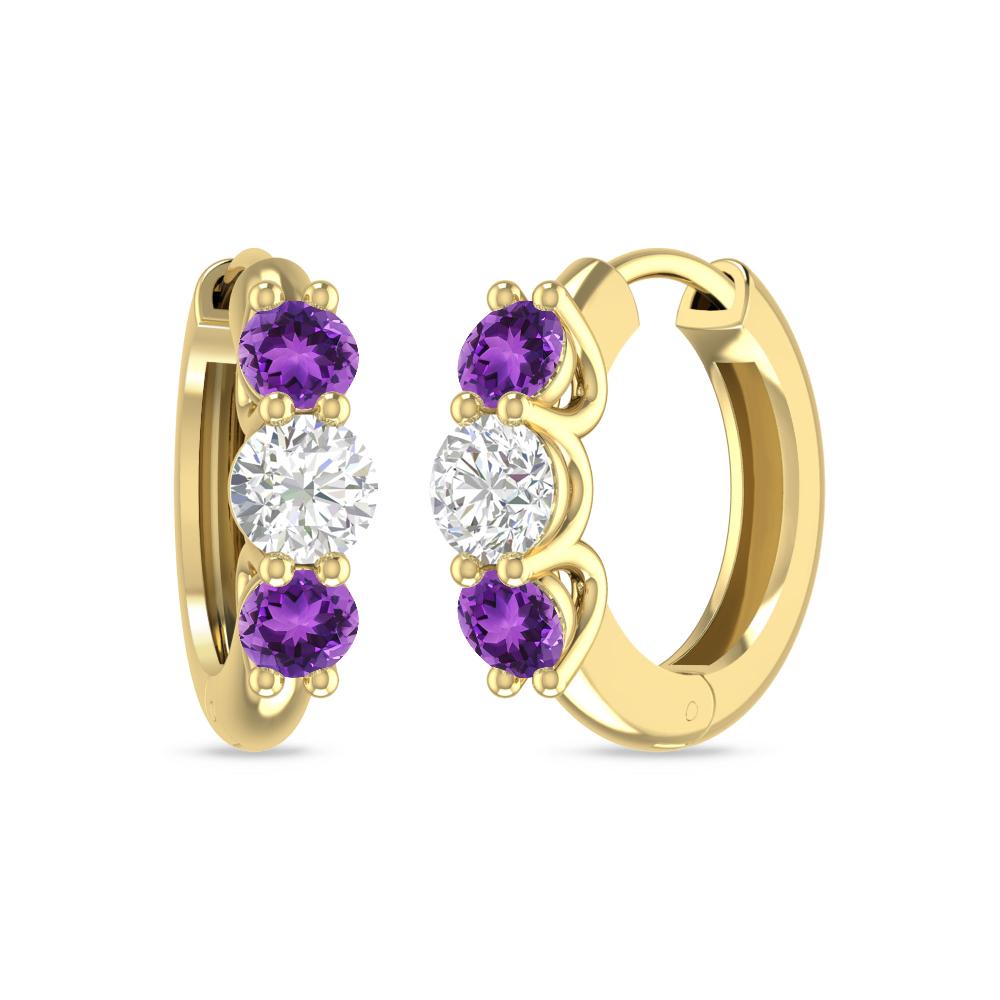 Yellow Gold - Amethyst