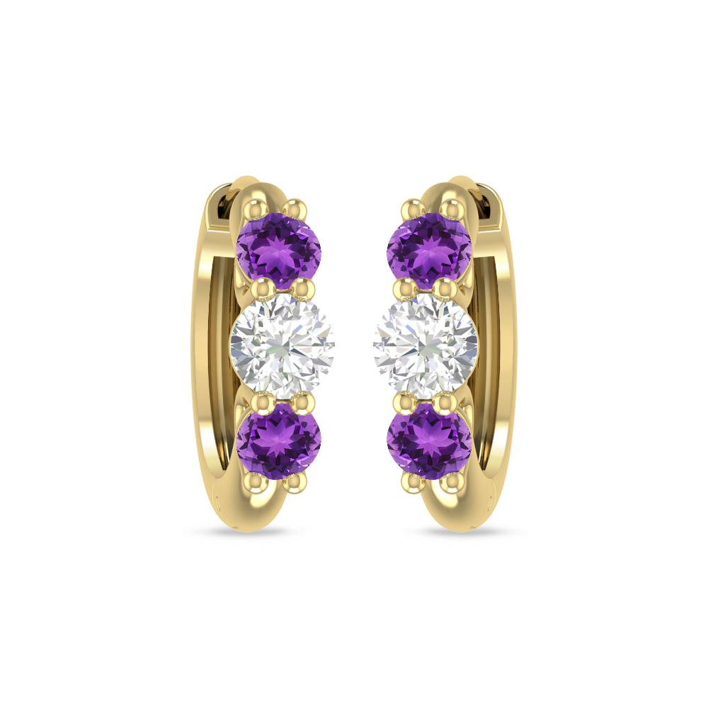 Yellow Gold - Amethyst