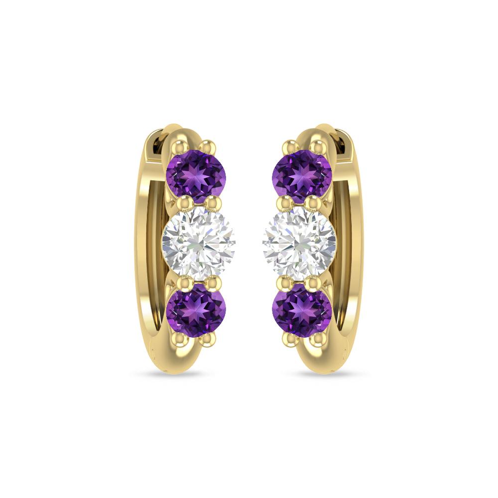 Yellow Gold - Amethyst