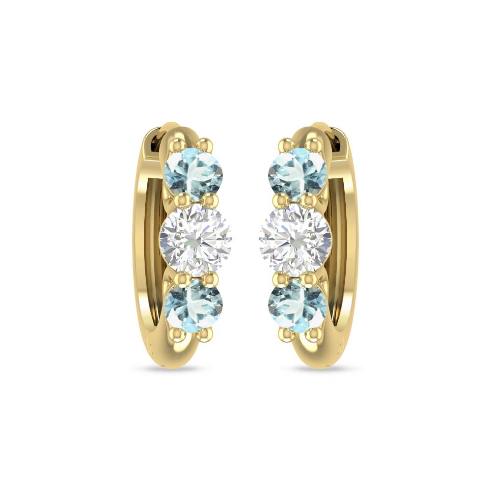Yellow Gold - Aquamarine