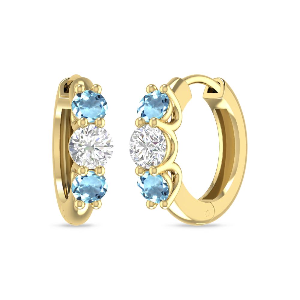 Yellow Gold - Aquamarine