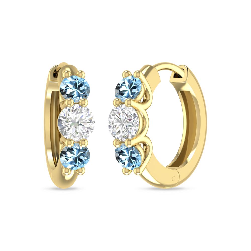 Yellow Gold - Aquamarine