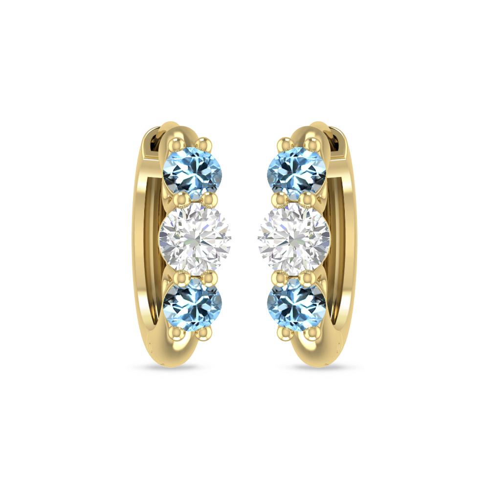 Yellow Gold - Aquamarine
