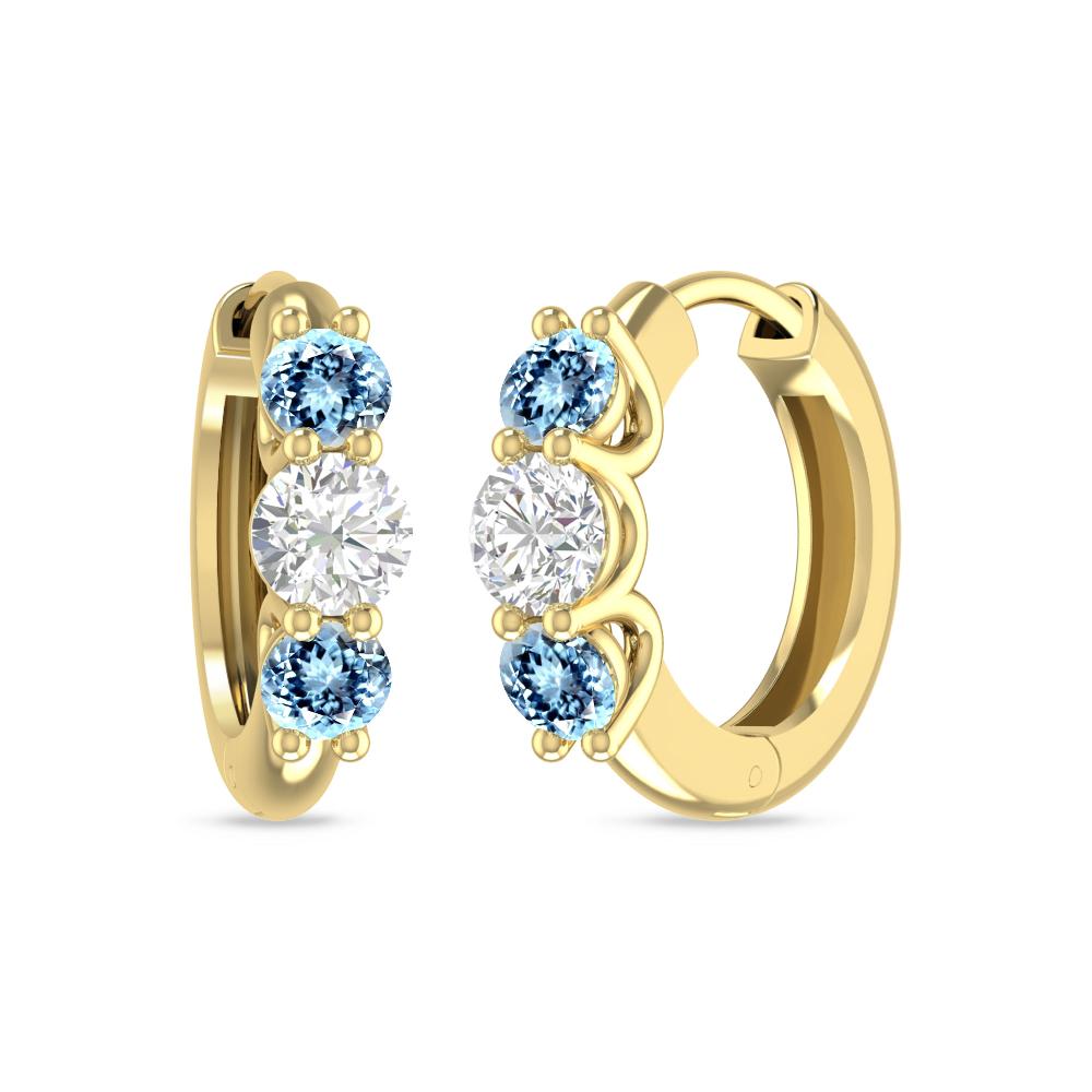 Yellow Gold - Aquamarine