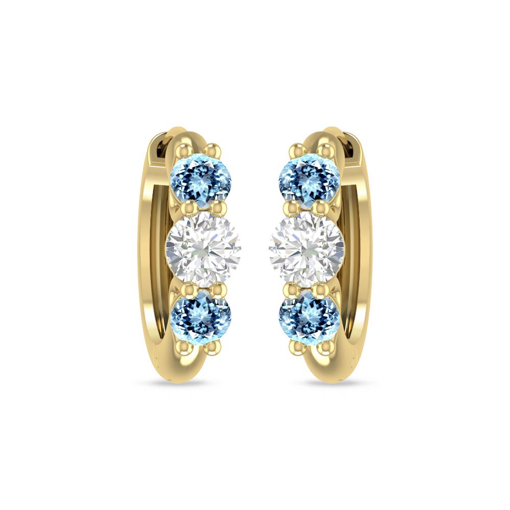 Yellow Gold - Aquamarine