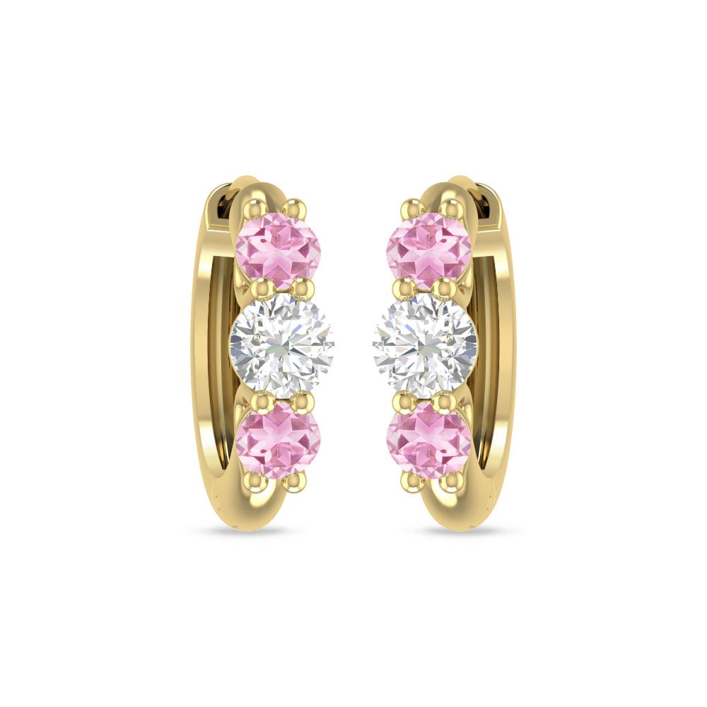 Yellow Gold - Pink Tourmaline