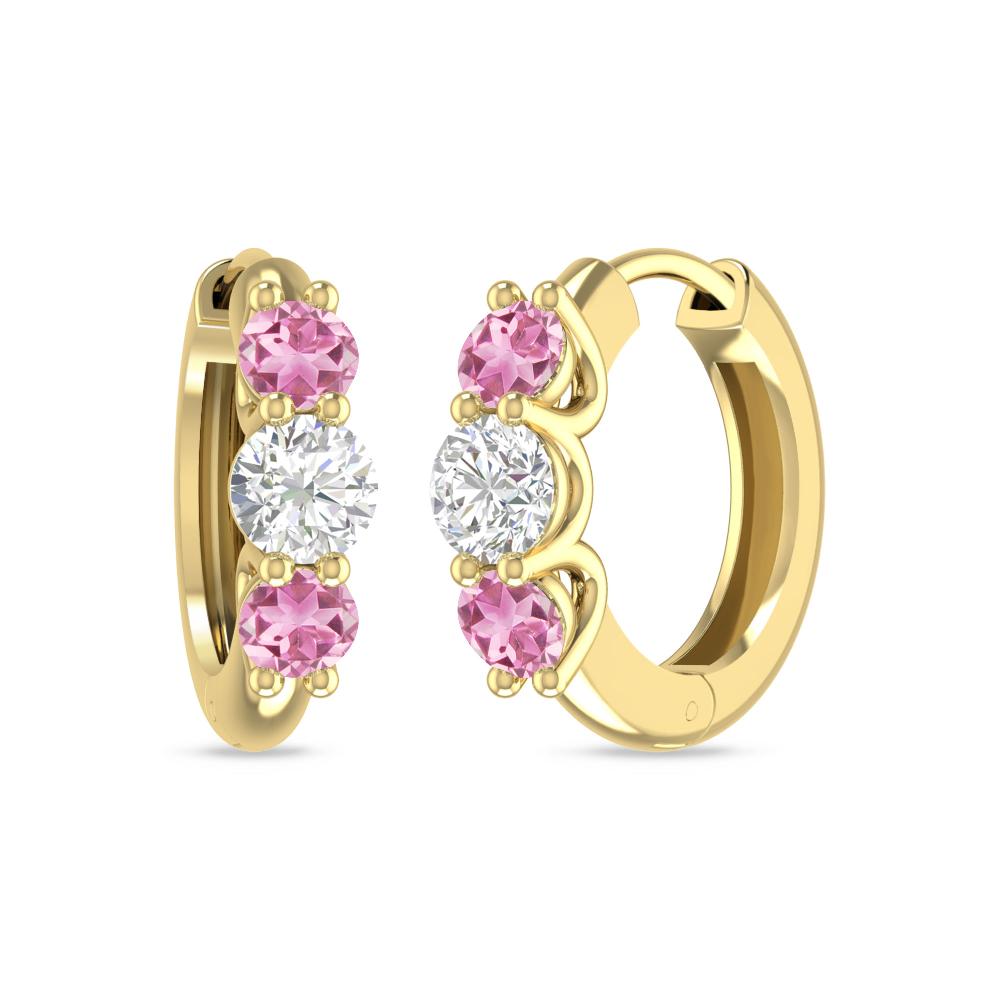 Yellow Gold - Pink Tourmaline