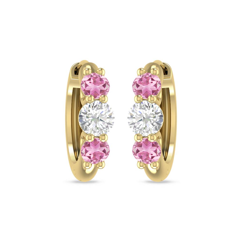 Yellow Gold - Pink Tourmaline