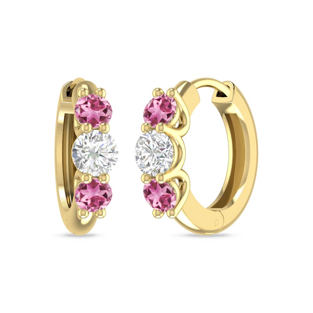 Yellow Gold - Pink Tourmaline