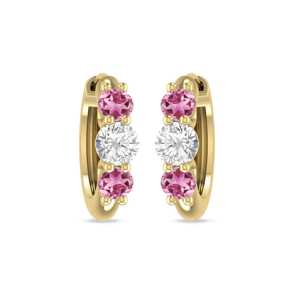 Yellow Gold - Pink Tourmaline