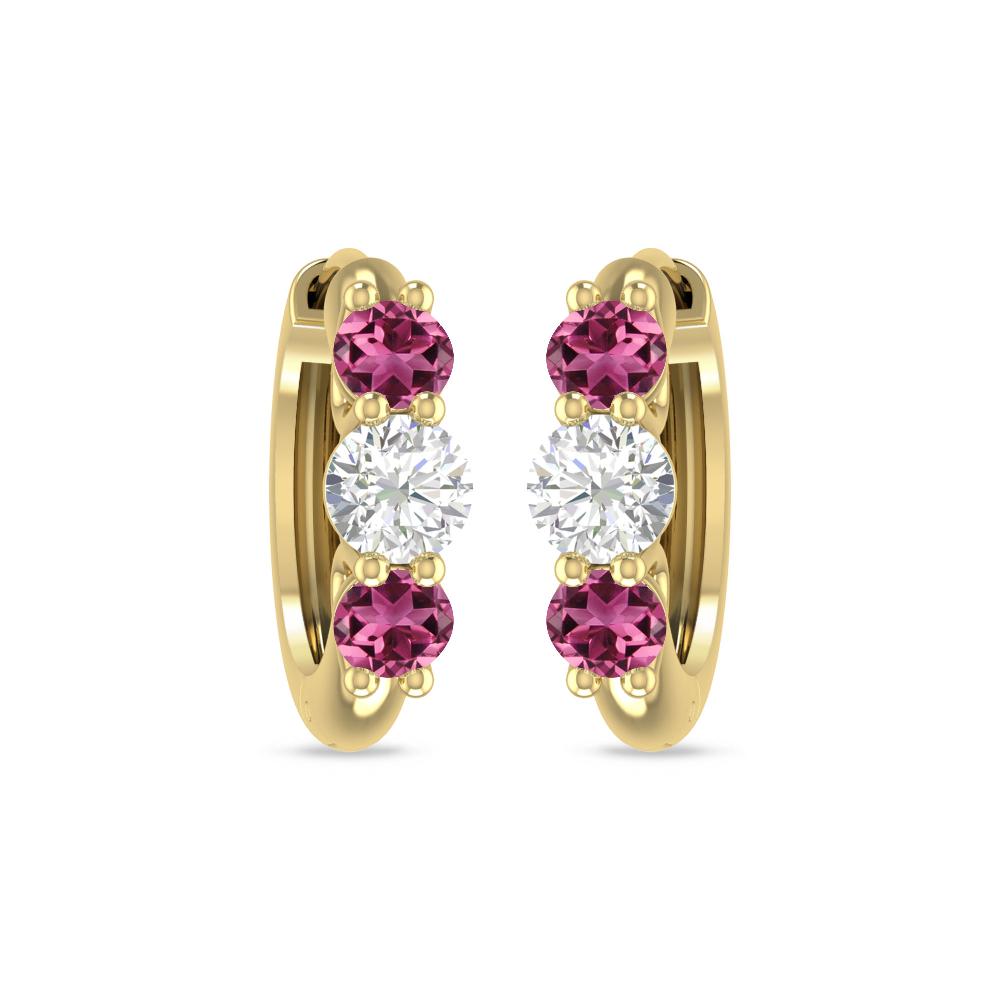 Yellow Gold - Pink Tourmaline