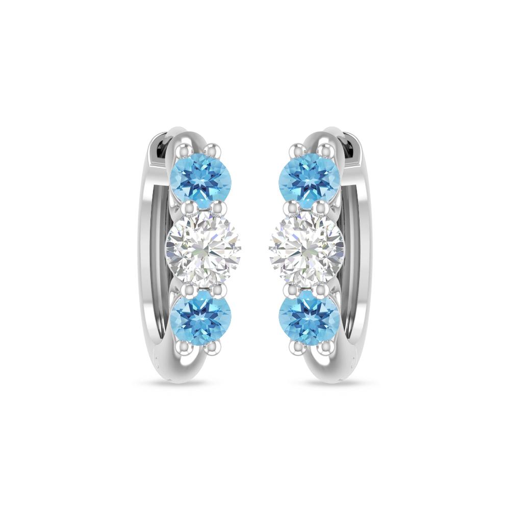 White Gold - Blue Topaz