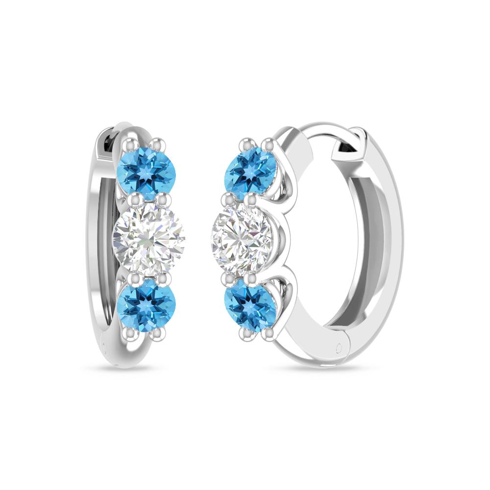 White Gold - Blue Topaz