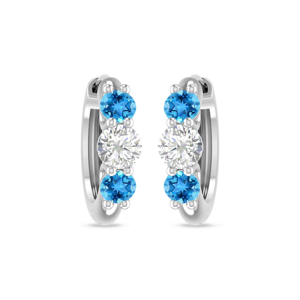 White Gold - Blue Topaz