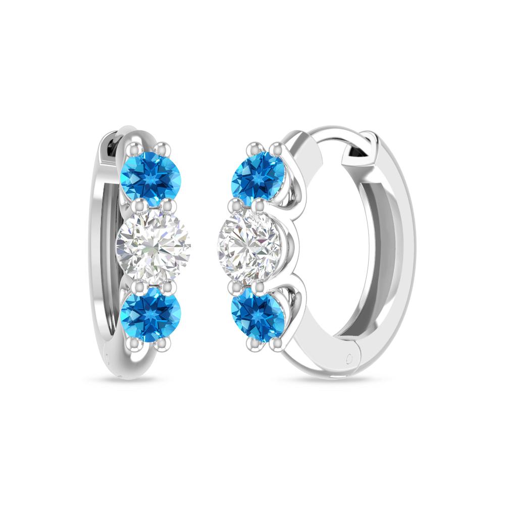 White Gold - Blue Topaz