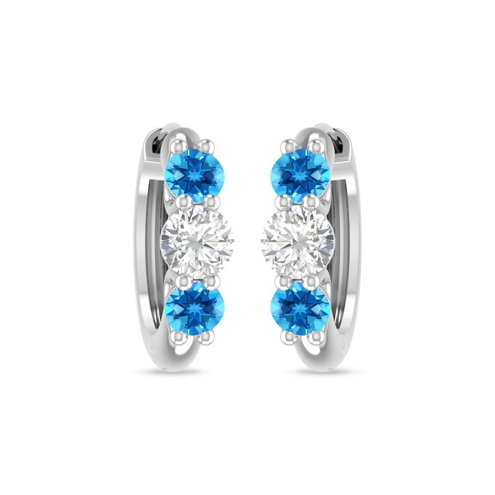 White Gold - Blue Topaz