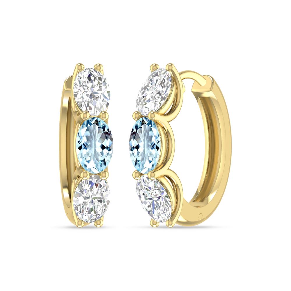 Yellow Gold - Aquamarine