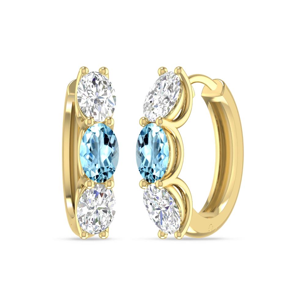 Yellow Gold - Aquamarine