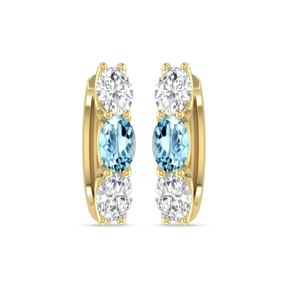 Yellow Gold - Aquamarine