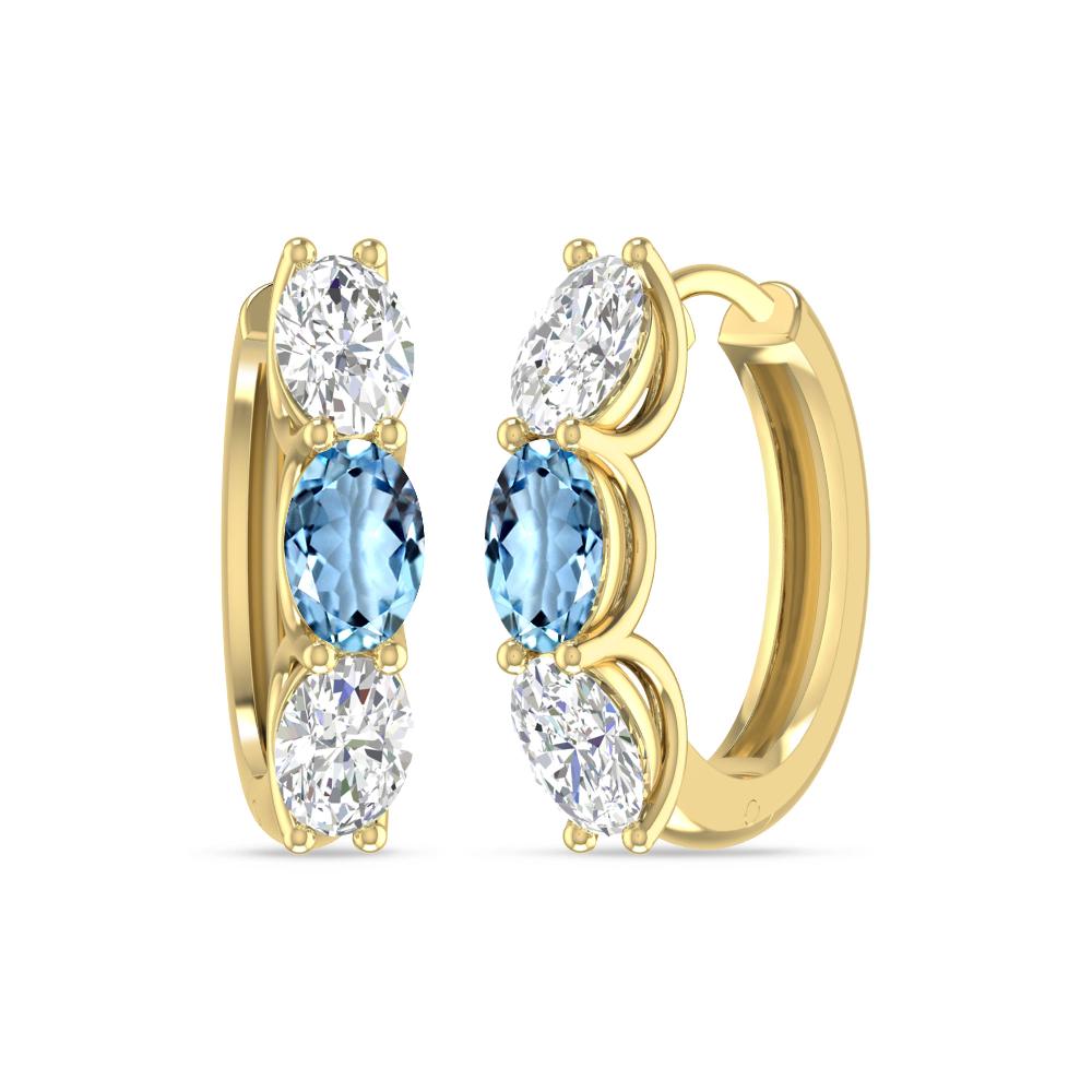 Yellow Gold - Aquamarine