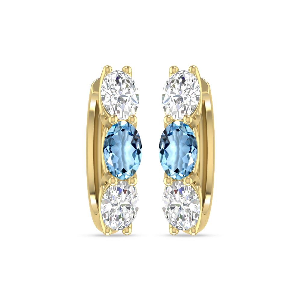 Yellow Gold - Aquamarine