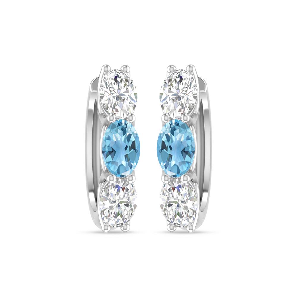 White Gold - Blue Topaz
