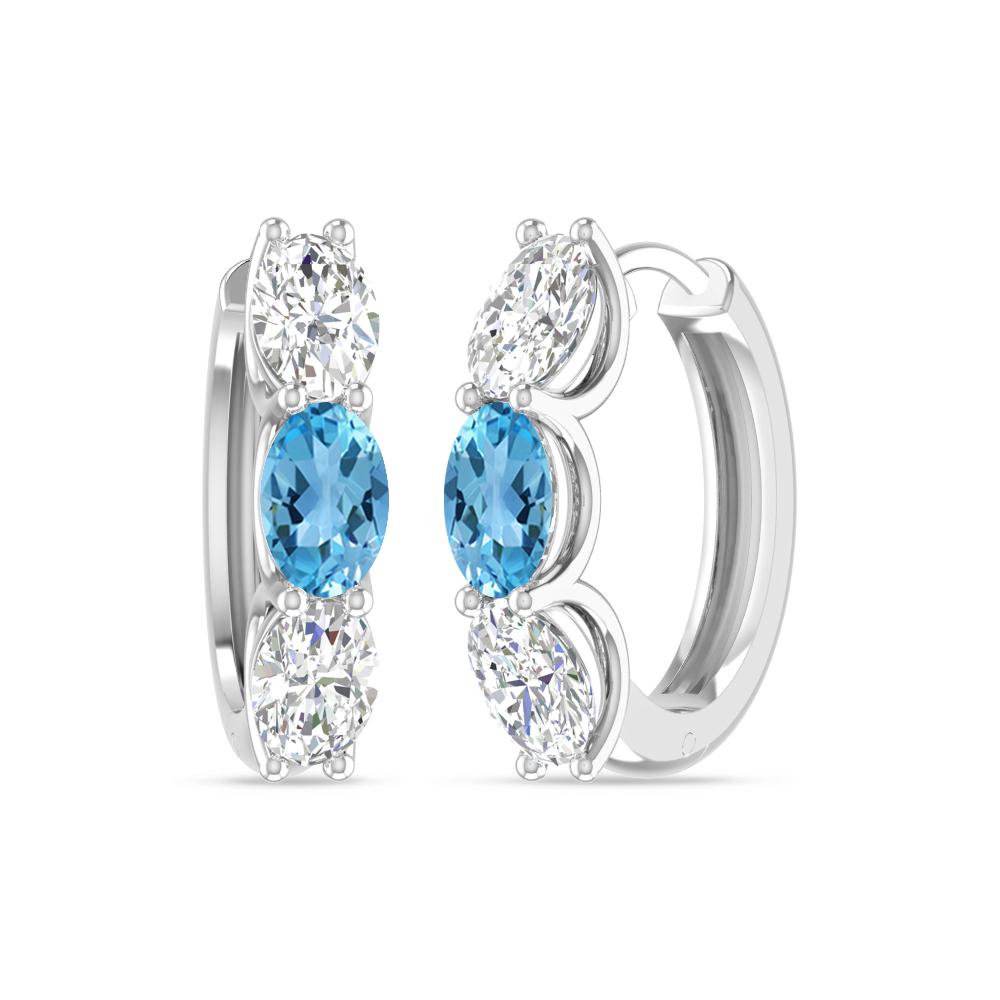 White Gold - Blue Topaz