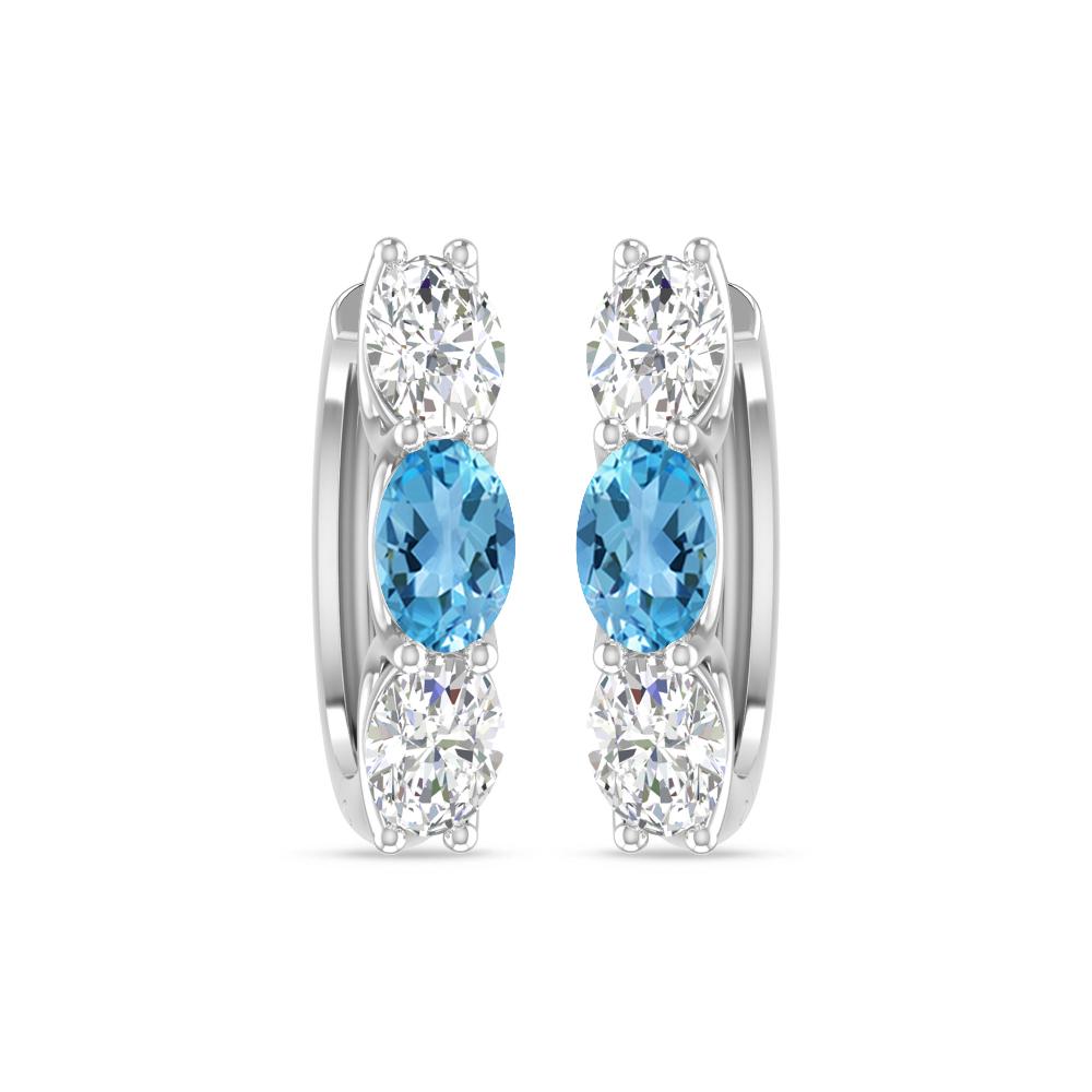 White Gold - Blue Topaz
